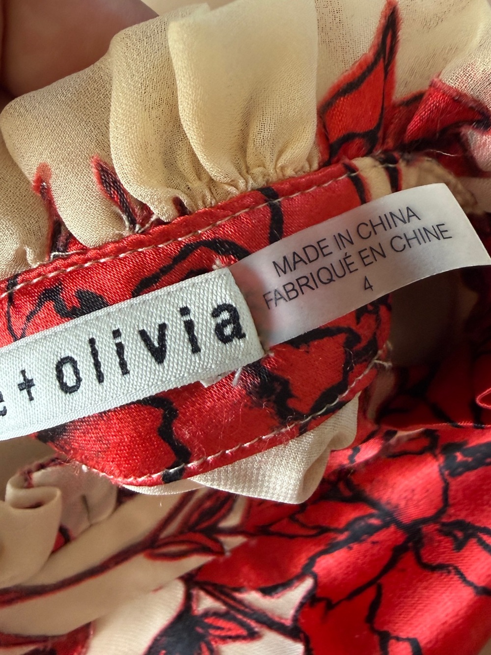 Alice + Olivia Regan Fil Coupé Chiffon Mini Dress size 4, NEW! - Picture 3 of 10